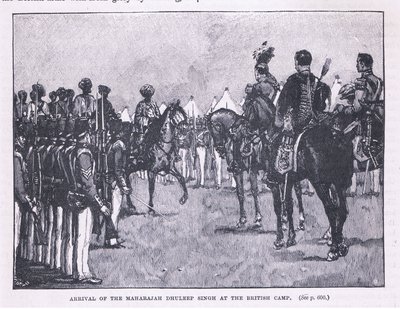 Arrival of the British at Makharajah Dhuleep Singh at the British camp AD 1846 by Gordon Frederick Browne